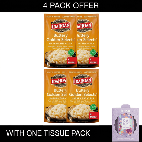 Idahoan Buttery Golden Selects Mashed Potatoes, 4.1 oz