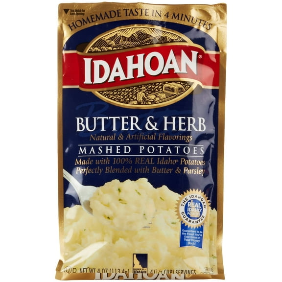 Idahoan Buttery Golden Selects Mashed Potatoes 4 oz (Pack of 48)