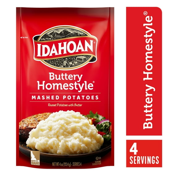 (12 pack) Idahoan Buttery Homestyle Mashed Potatoes , 4 oz