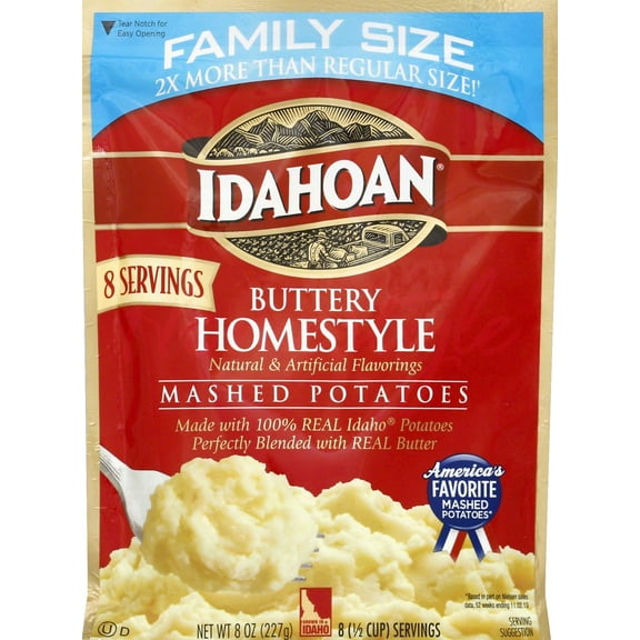 Idahoan Buttery Homestyle Mashed Potatoes, 8 Oz