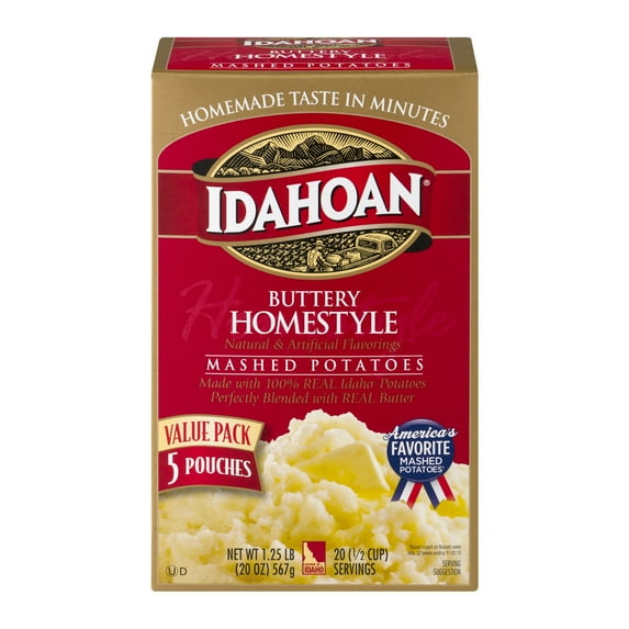 Idahoan® Buttery Homestyle Potatoes 4 oz, 5 Pack Pouches