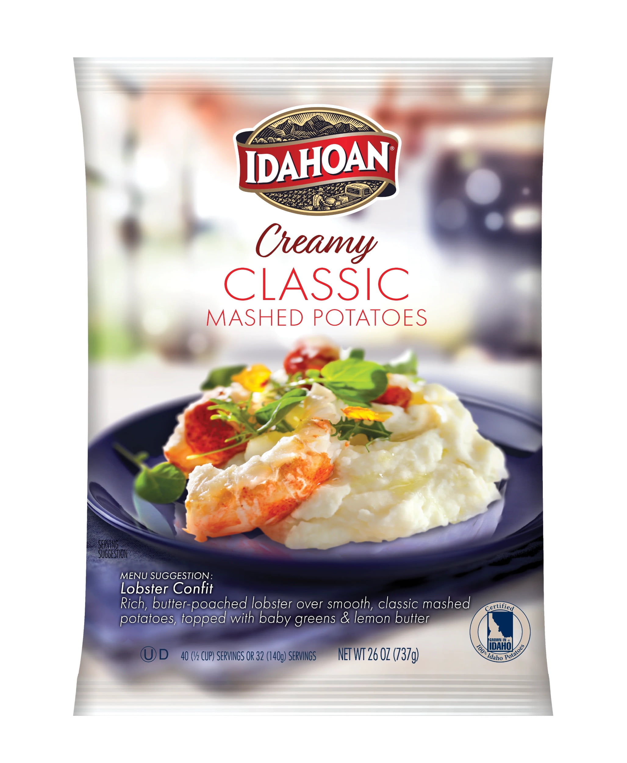 Idahoan® CREAMY Classic Mashed Potatoes, 26 oz (Pack of 12)