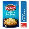 thumbnail image 1 of Idahoan Cheddar & Sour Cream Mashed Potatoes, 4 oz Pouch, 1 of 10