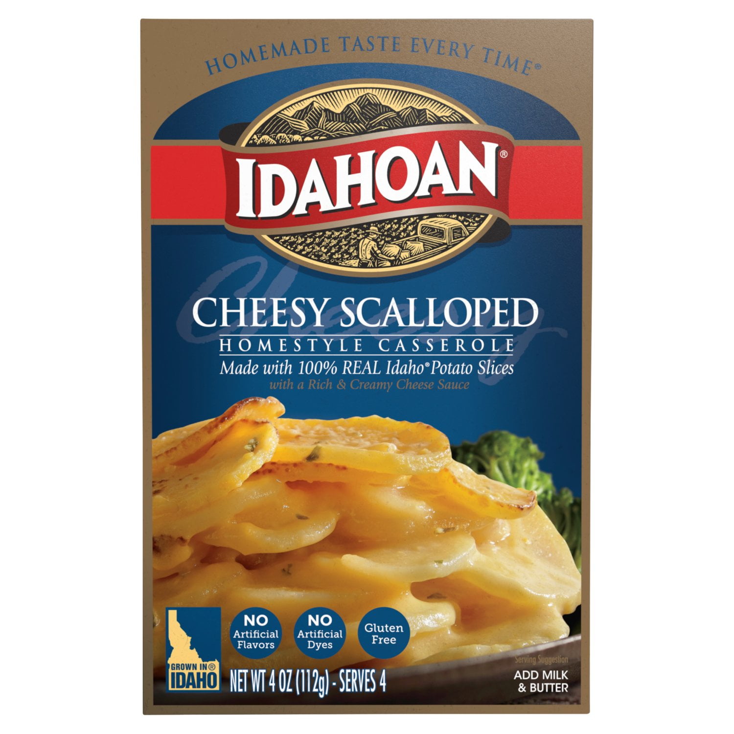 Idahoan Cheesy Scalloped Homestyle Casserole 4 oz Package May Vary
