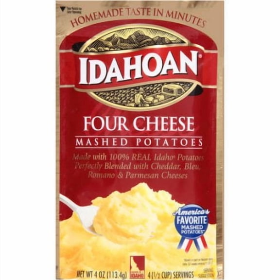 Idahoan Four Cheese Mashed Potatoes 4 oz. (Pack of 10)