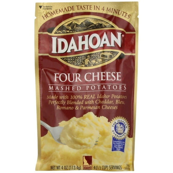 Idahoan Four Cheese Mashed Potatoes 4 oz. (Pack of 2)