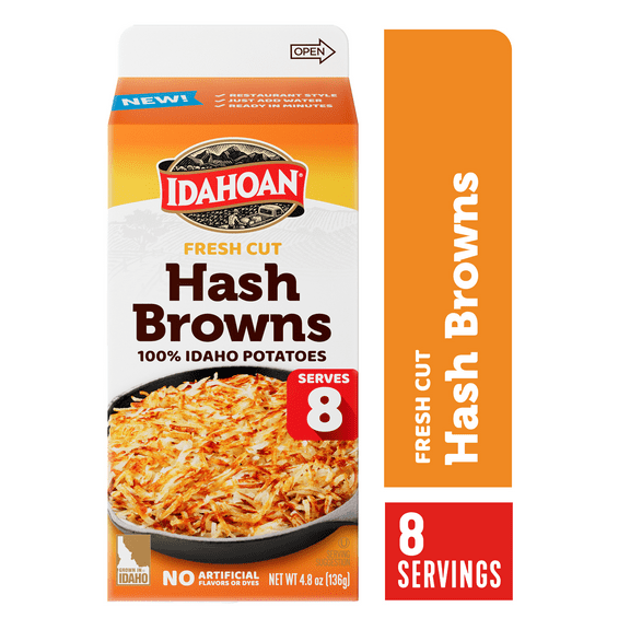 Idahoan Fresh Cut Hash Browns, 8 servings, 4.8 oz