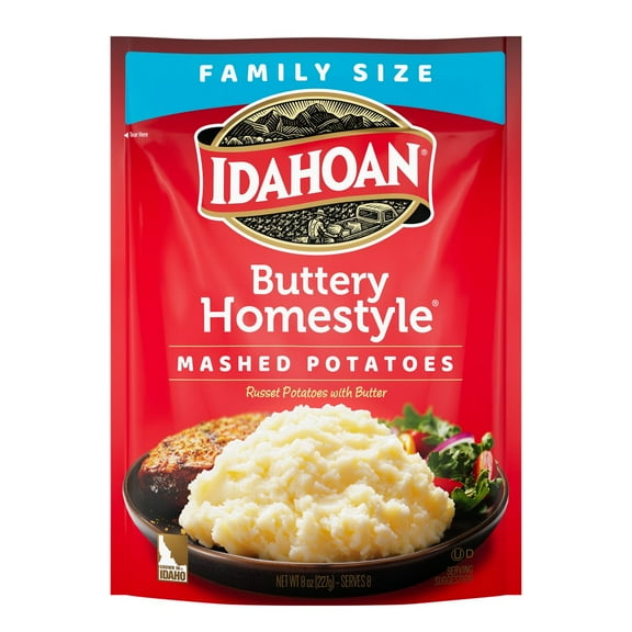 Idahoan Gluten Free Buttery Homestyle Mash Potatoes - 8oz - Pack of 2