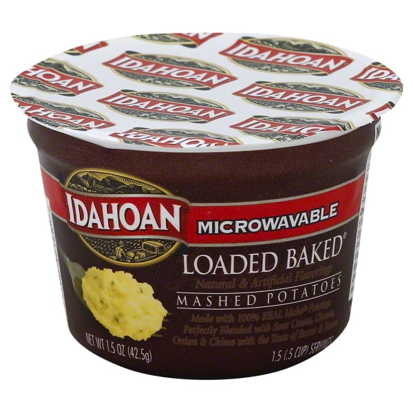 Idahoan Loaded Baked Mashed Potatoes, 1.5 Oz Cup - Walmart.com