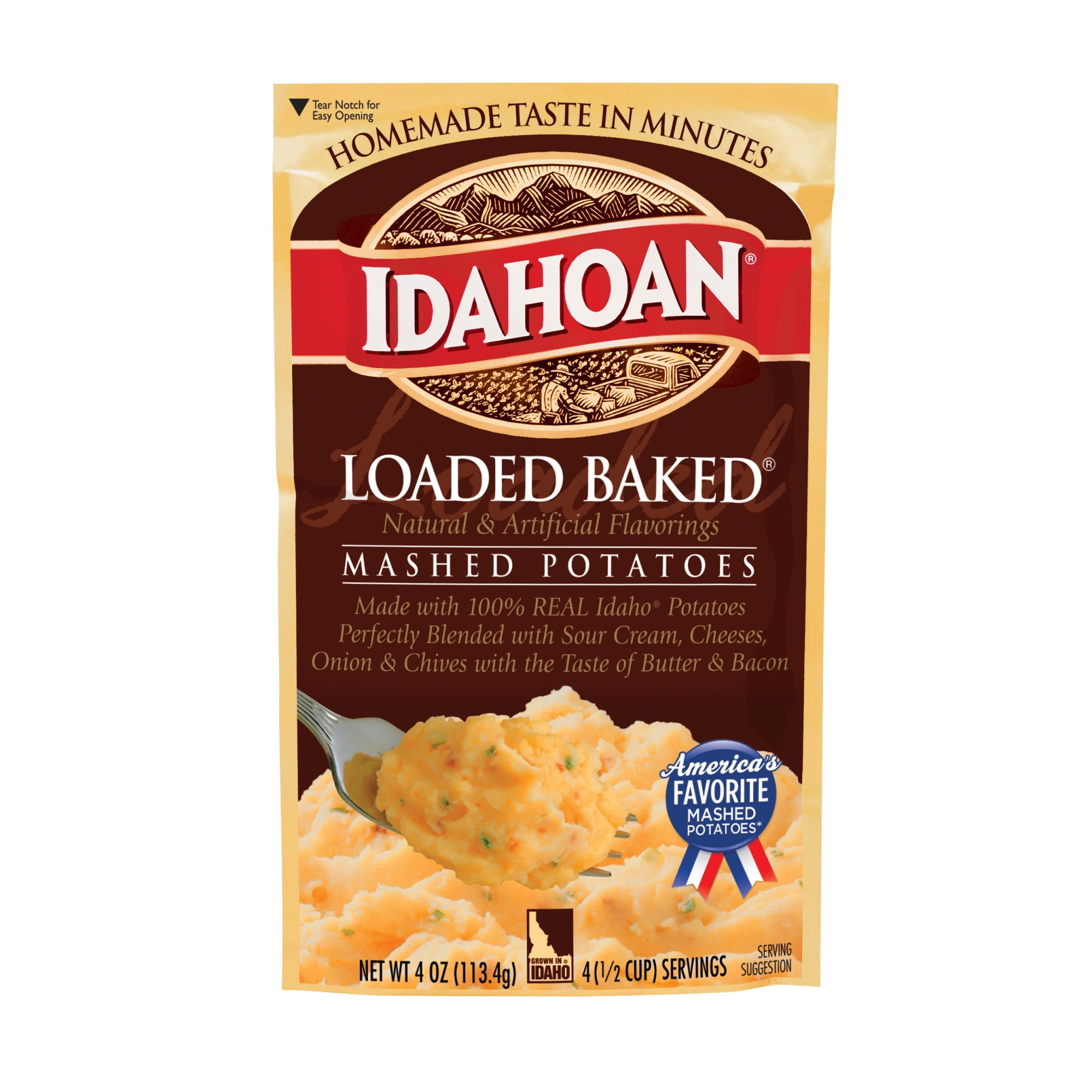 Idahoan Loaded Baked Mashed Potatoes 4 oz. (Pack of 5)