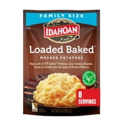 Idahoan Loaded Baked Mashed Potatoes Family Size, 8 oz Pouch