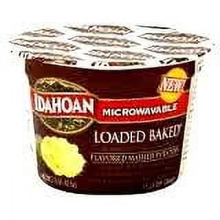Idahoan Loaded Baked Potatoe Microwaveable Cups, KKS1Flavored Mashed Potatoes, 1.5 oz. Cups (6 PACK)