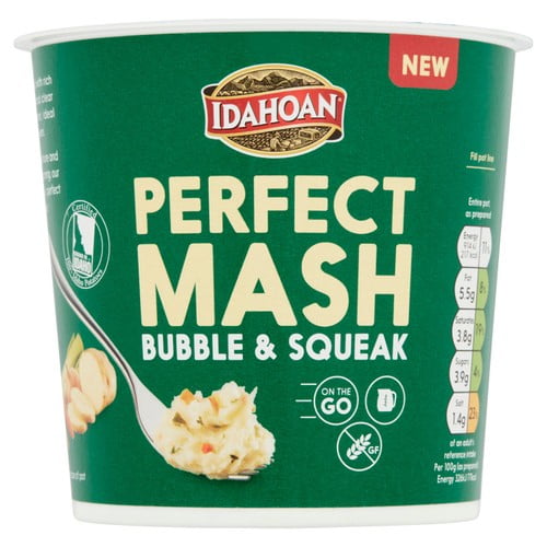 Idahoan Mash Bubble & Squeak Pot 55g, British Import (Pack of 2)