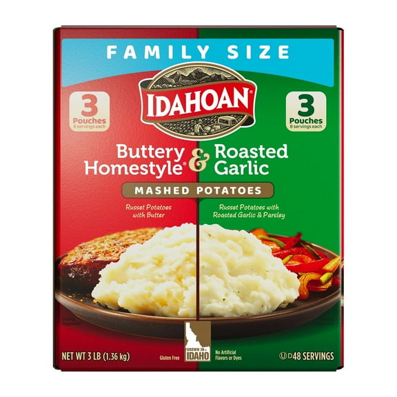Idahoan Potato, Variety Pack, 8 Ounce (Pack of 6)