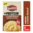 thumbnail image 1 of Idahoan Loaded Baked + Protein Mashed Potatoes, 4 servings, 1 of 9