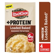 Idahoan Loaded Baked + Protein Mashed Potatoes, 4 servings