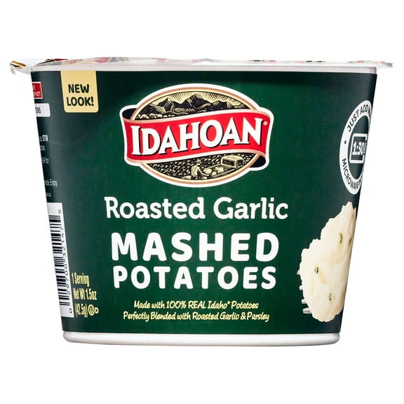 Idahoan Roasted Garlic Mashed Potatoes Cup, 1.5 oz