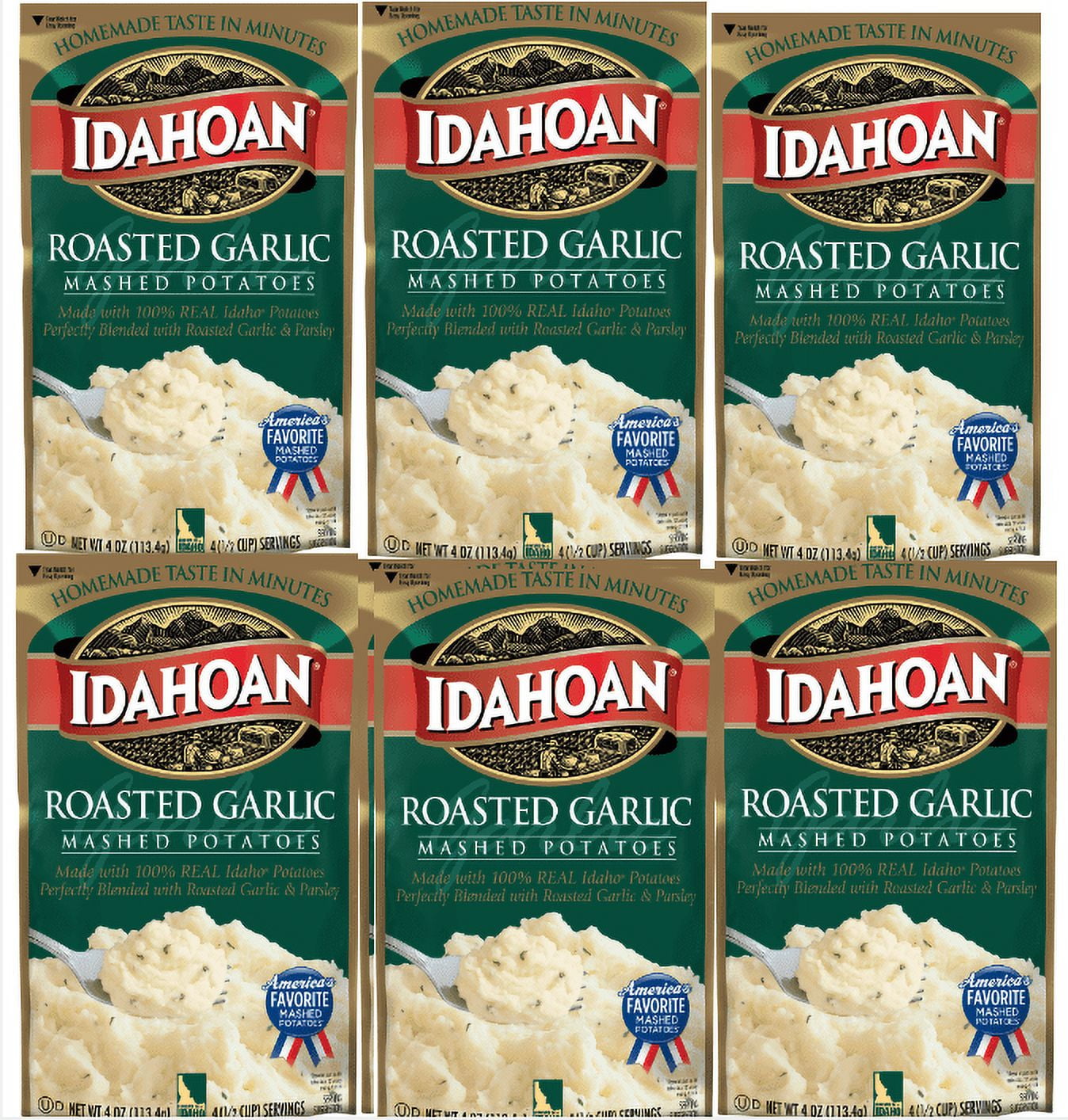 Idahoan® Roasted Garlic Mashed Potatoes Family Size, 8 oz - Kroger