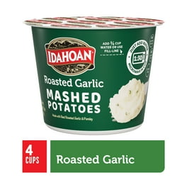 Idahoan Roasted Garlic Mashed Potatoes Cup 4 pack 6 oz Walmart