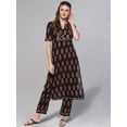 thumbnail image 1 of Idalia Black Printed Kurta Set, 1 of 5