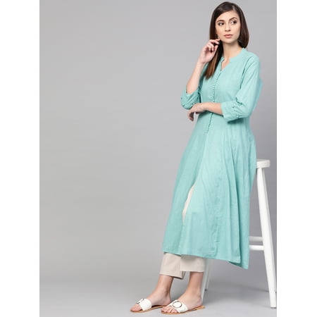 Idalia Sage Blue Anarkali Kurta