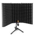 thumbnail image 1 of iDance Foldable Absorbent Microphone Isolation Shield, 3 Microphone Isolator Panels, Studio Recording Mic Vocal Isolation Shield, Foldable Sound Shield, Sound Isolator Panels for Recording, 1 of 9