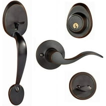 Idb | Dorence -Oil Rubbed Bronze Heavy Duty Single Cylinder Handleset with Wave Style Lever Handle