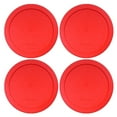 thumbnail image 1 of Idb | Lids For Pyrex And Anchor Round Glass Containers 4-Cups Red-4 Pack, 1 of 2