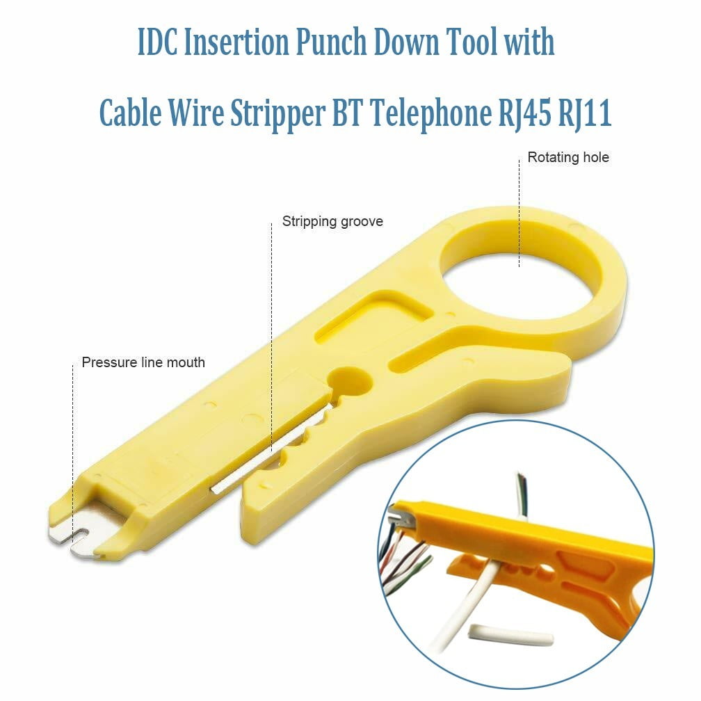 Idc Insertion Punch Down Tool With Cable Wire Stripper Bt Telephone ...