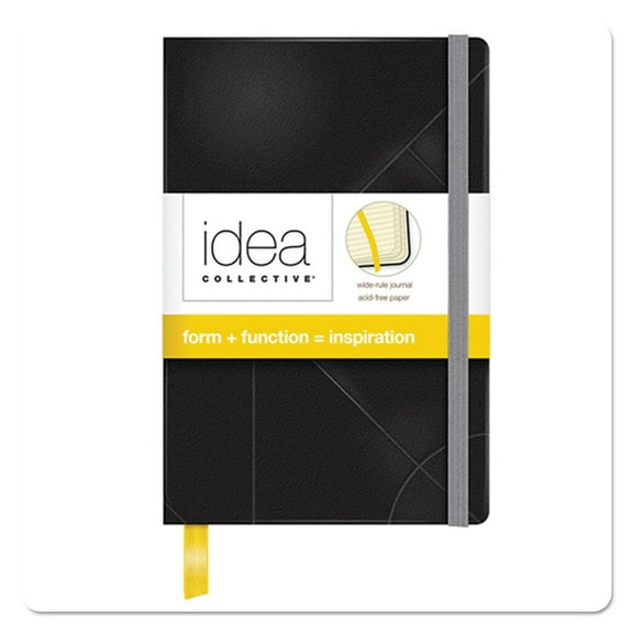 Tops Idea Collective Journal Hard Cover Side Bound 5 1/2 x 3 1/2 Black 96 Sheets 56874