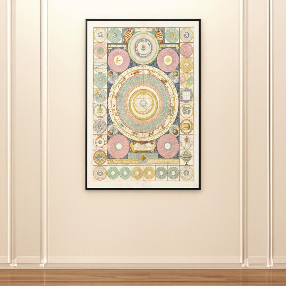 Idea Dell Universo Wall Art Reproduction Antique Celestial Map Print ...