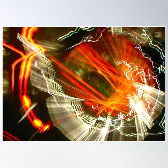 Idea + Light + Time = Art E Poster Wall Art, Modern Wall Decor For Living Room Bedroom, 8x12 UNFRAMED