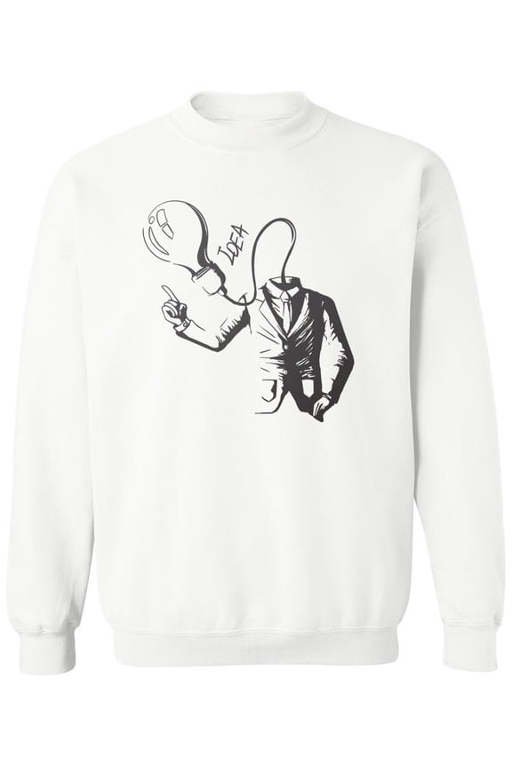 Idea Man In Suit Sweatshirt Men -Image by Shutterstock, Male x-Large