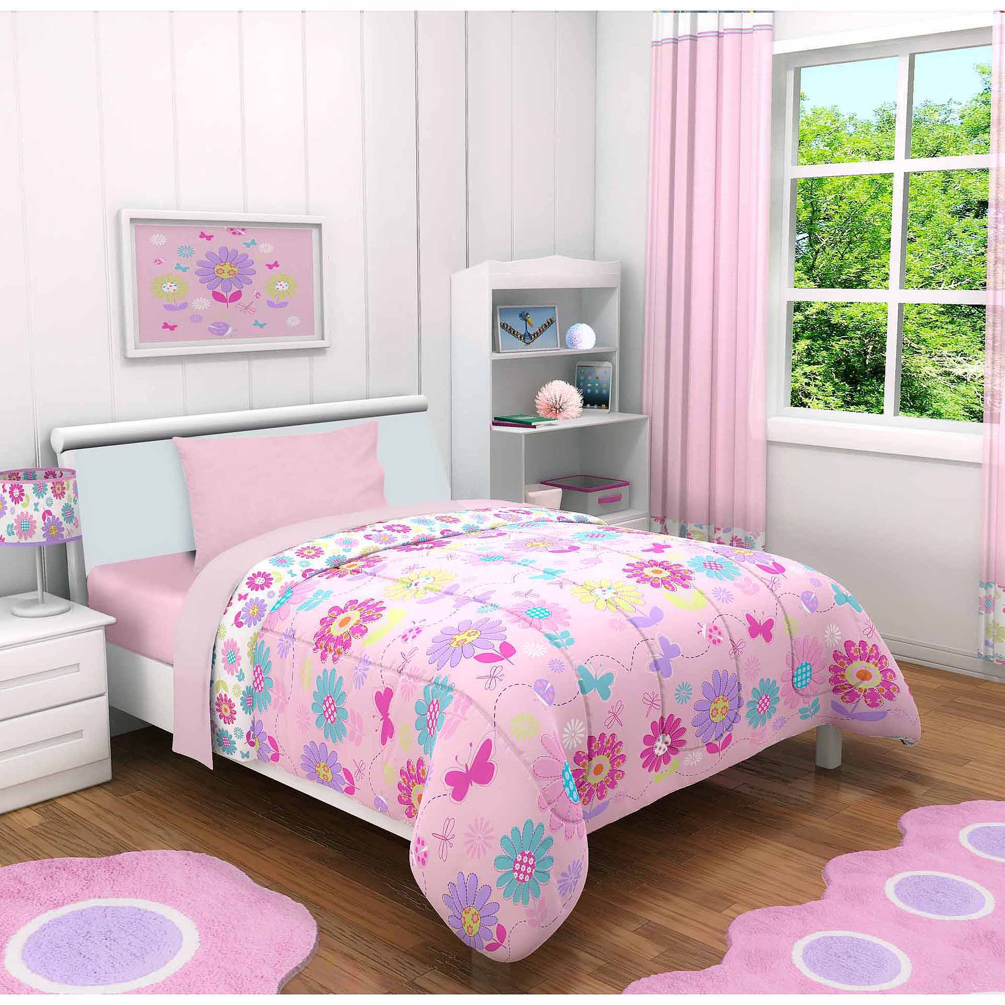 Idea Nuova Daisy Flowers 3-Piece Toddler Bedding Set with BONUS Matching Pillow Case - image 1 of 5