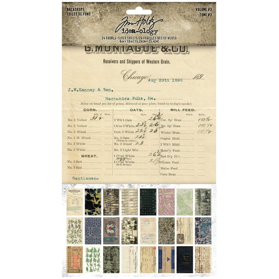 Idea-Ology Backdrops Double-Sided Cardstock 6"X10" 24/Pkg-Volume #3
