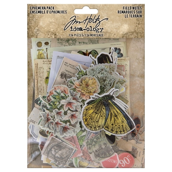 Idea-Ology Ephemera Pack 134/Pkg-Field Notes