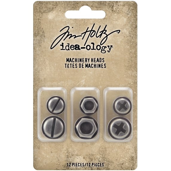 Idea-Ology Metal Adornments 6/Pkg-Machinery Heads