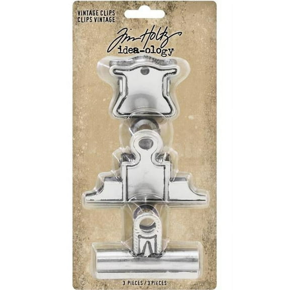 Idea-Ology Metal Vintage Clips-3/Pkg