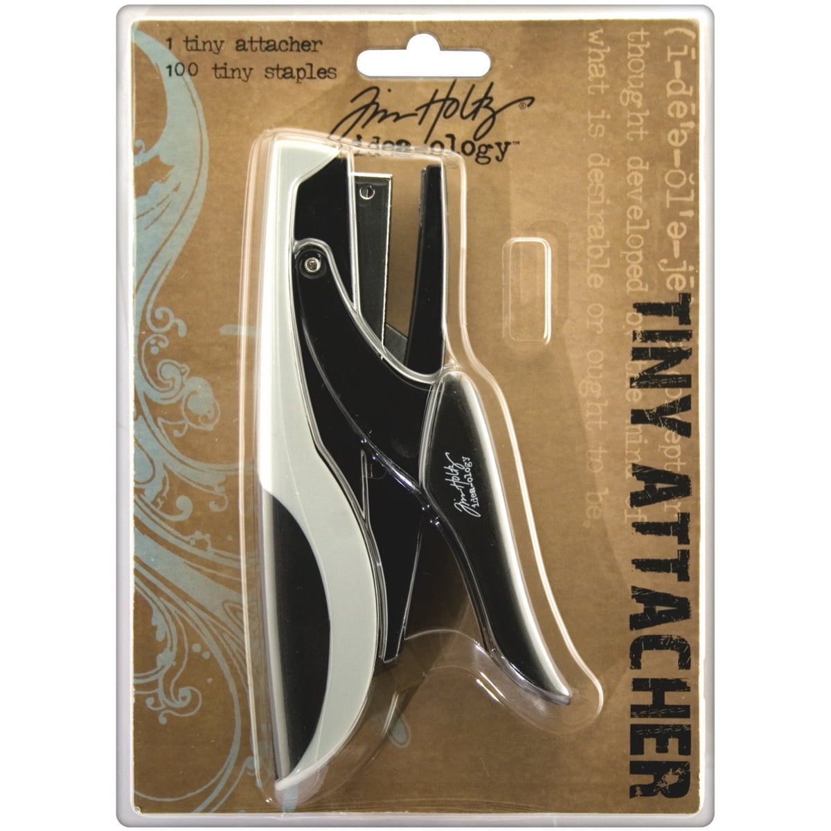 ADVANTUS Idea-Ology Tiny Attacher Stapler - 0.25" Staples-100/Pkg