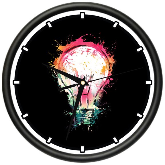 Idea Splash  Design Wall Clock | Precision Quartz Movement | Décor For School Class Office Bedroom Decoration