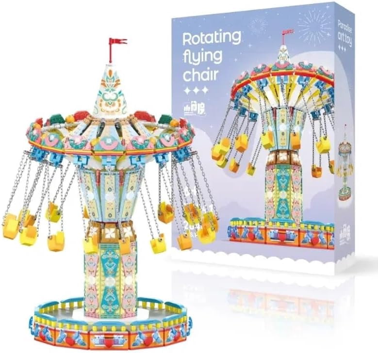Idea Swing Ride Building Set, Motorized Electric Amusement Park Model ...