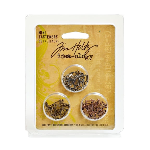 Idea-ology Fasteners mini fasteners, pack of 99 (pack of 4)