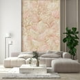 thumbnail image 1 of Idea4wall 2pcs Pastel Soft and Elegant Palm Leaves Gold & Pink Botanical Wall Murals, Removable Self-Adhesive Stick Wallpaper Large Wall Stickers for Home Decorative, 48"x108", 1 of 5