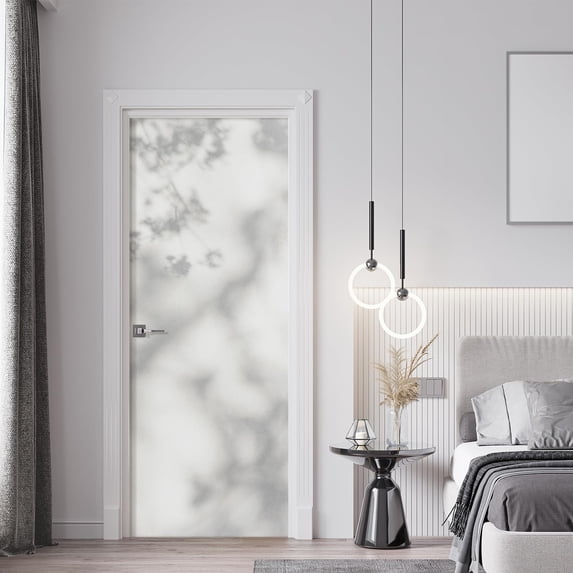 Idea4wall 2pcs Subtle Tree Shadow Minimalist Nature-Inspired Soft Gray Tones Wall Murals, Removable Self-Adhesive Stick Wallpaper Large Wall Stickers for Home Decorative, 48"x132"