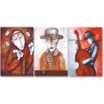 thumbnail image 1 of Idea4wall 3 Piece Abstract Canvas Wall Art Graffiti Painting Canvas Prints Modern Home Wall Decor, 16"x24", 1 of 5