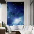 thumbnail image 1 of Idea4wall 3pcs Azure Nebula Galaxy Stick Wallpaper Removable Wall Murals Large Wall Stickers for Home Decoration, 132"x72", 1 of 5
