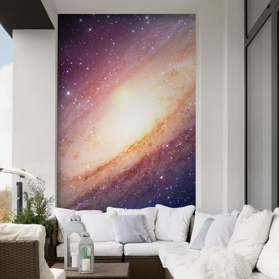 Idea4wall 3pcs Interstellar Cloud Star Galaxy Stick Wallpaper Removable Wall Murals Large Wall Stickers for Home Decoration, 96"x72"