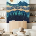 thumbnail image 1 of Idea4wall 3pcs Nordic Style Mountain & Sunshine Stick Wallpaper Removable Wall Murals Large Wall Stickers for Home Decoration, 72"x72", 1 of 5
