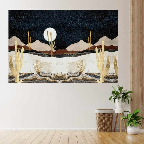 Idea4wall 3pcs Nordic Style Nature Landscape Stick Wallpaper Removable Wall Murals Large Wall Stickers for Home Decoration, 48"x72"