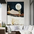 thumbnail image 1 of Idea4wall 3pcs Nordic Style Nature Landscape Stick Wallpaper Removable Wall Murals Large Wall Stickers for Home Decoration, 96"x72", 1 of 5
